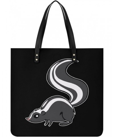 Naughty Skunk Printed Tote Bag for Women Fashion Handbag with Top Handles Shopping Bags for Work Travel $17.85 Totes