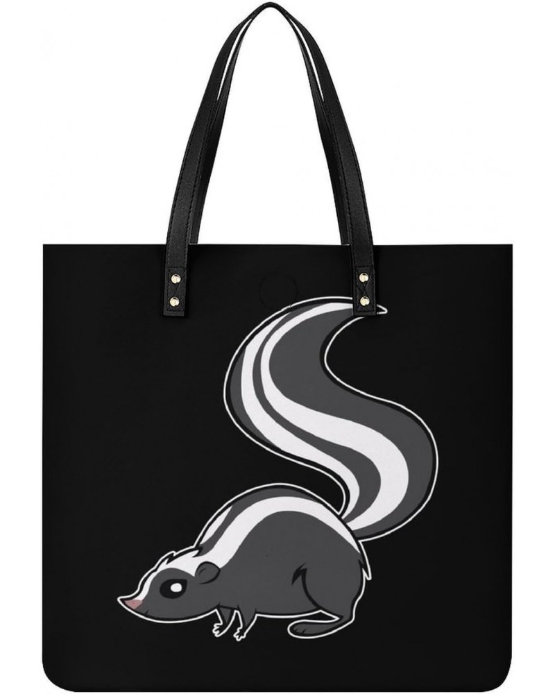 Naughty Skunk Printed Tote Bag for Women Fashion Handbag with Top Handles Shopping Bags for Work Travel $17.85 Totes