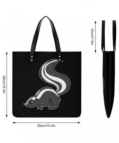 Naughty Skunk Printed Tote Bag for Women Fashion Handbag with Top Handles Shopping Bags for Work Travel $17.85 Totes