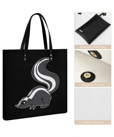 Naughty Skunk Printed Tote Bag for Women Fashion Handbag with Top Handles Shopping Bags for Work Travel $17.85 Totes