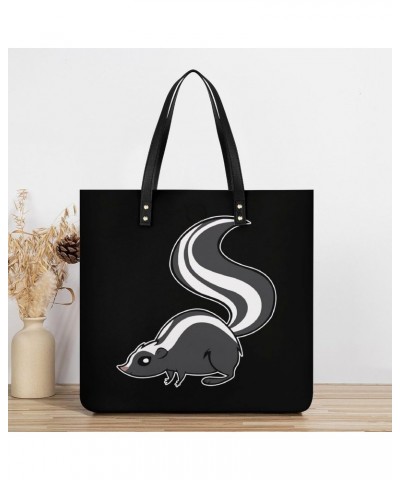 Naughty Skunk Printed Tote Bag for Women Fashion Handbag with Top Handles Shopping Bags for Work Travel $17.85 Totes