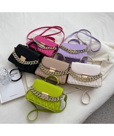 Hobo Bag for Women PU Leather Shoulder Crossbody Bag Fashion Handbag Purse Small Totes Satchels with Chain Green $15.33 Totes