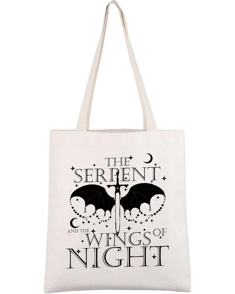 The Serp-nt Wings of Night Book Merch Vampire Inspired Tote Bag Fantasy Romance Lover Gift CB Fans Gift Bookish Merch Serp-nt...