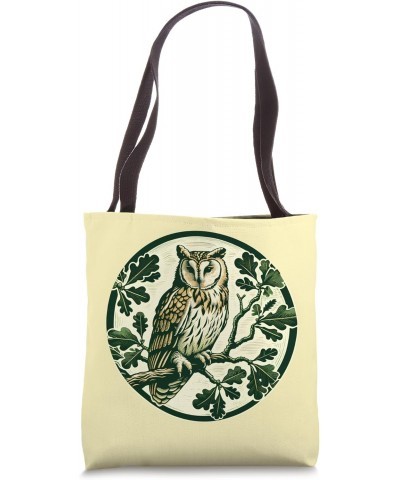 Barn Owl lovers cute Barn owls Oak Leaves Tote Bag $13.44 Totes