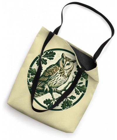 Barn Owl lovers cute Barn owls Oak Leaves Tote Bag $13.44 Totes