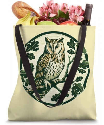 Barn Owl lovers cute Barn owls Oak Leaves Tote Bag $13.44 Totes