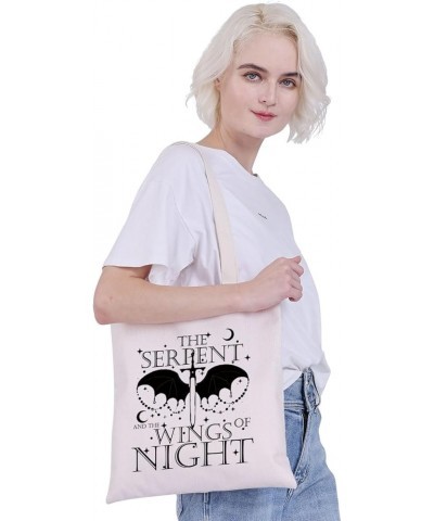 The Serp-nt Wings of Night Book Merch Vampire Inspired Tote Bag Fantasy Romance Lover Gift CB Fans Gift Bookish Merch Serp-nt...