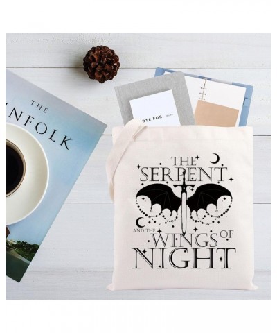 The Serp-nt Wings of Night Book Merch Vampire Inspired Tote Bag Fantasy Romance Lover Gift CB Fans Gift Bookish Merch Serp-nt...