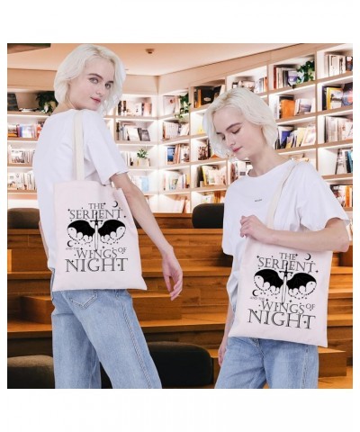 The Serp-nt Wings of Night Book Merch Vampire Inspired Tote Bag Fantasy Romance Lover Gift CB Fans Gift Bookish Merch Serp-nt...