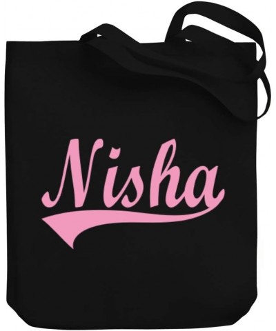 Nisha Baseball Style Canvas Tote Bag 10.5" x 16" x 4 $17.20 Totes