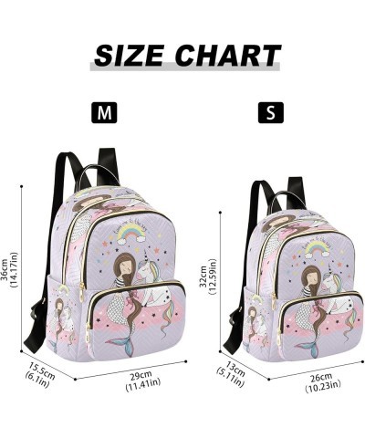 Unicorn Mermaid Magic Fashion Backpack Purse Ladies Fashion Rucksack Travel Shoulder Bag Casual Daily Backpack Medium $20.71 ...