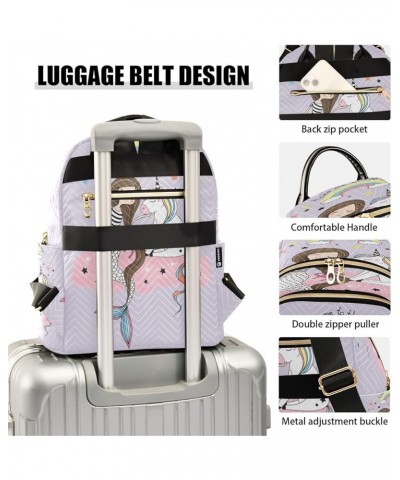 Unicorn Mermaid Magic Fashion Backpack Purse Ladies Fashion Rucksack Travel Shoulder Bag Casual Daily Backpack Medium $20.71 ...