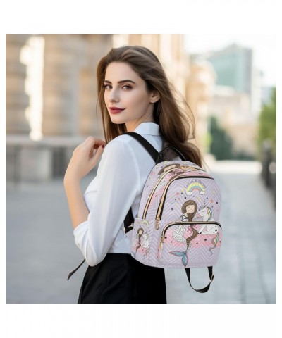 Unicorn Mermaid Magic Fashion Backpack Purse Ladies Fashion Rucksack Travel Shoulder Bag Casual Daily Backpack Medium $20.71 ...