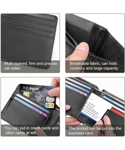 Mens Short Wallet American Flag Bifold Leather Wallets Purse Minimalist Card Holders Coin Purses Style-25 $17.38 Wallets