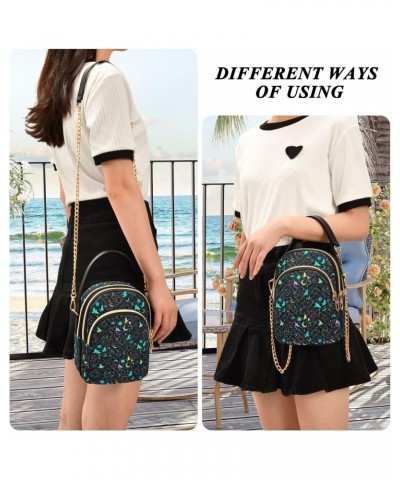 Stars Sun and Moon Stylish Crossbody Handbags with Detachable Leather Chain Shoulder Strap $16.19 Crossbody Bags