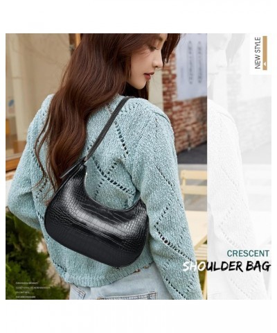 Small Tote Shoulder Bags Purses for Women Retro Classic Crossbody Bags Cute Clutch Purse and Handbag 0-4-black 2 $14.78 Totes