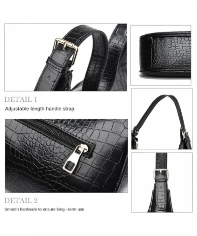 Small Tote Shoulder Bags Purses for Women Retro Classic Crossbody Bags Cute Clutch Purse and Handbag 0-4-black 2 $14.78 Totes