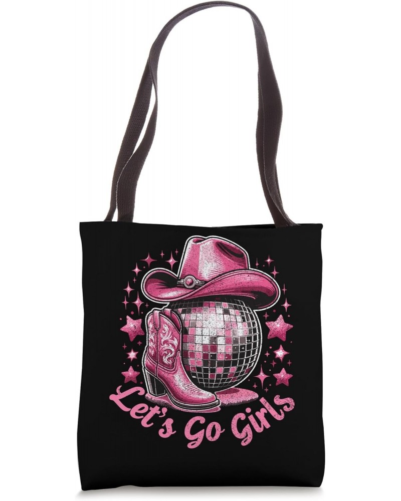 Western Cowgirl Rodeo Disco Retro Bachelorette Party Tote Bag $12.74 Totes