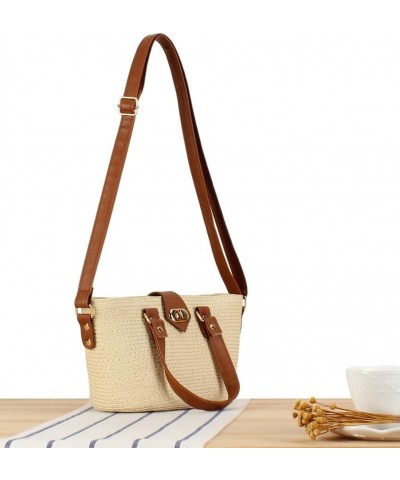 Straw Beach Bag Hobo Bags Women Vintage Shoulder Bag Everything Tote Bag Summer Beach Bag Cute Purse Travel Bag 2024 White $2...