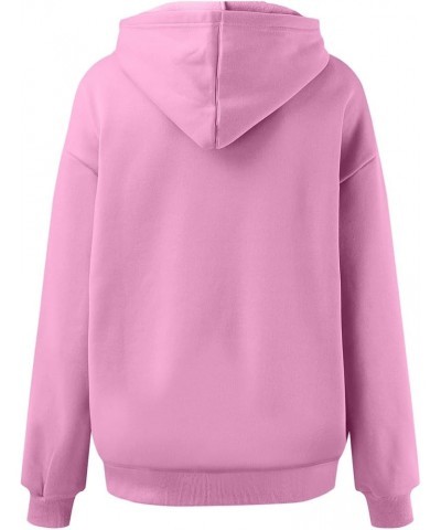 Tunic Hoodies Women Pullover Hoodies Artificial Short Velvet Oversized Hoodies Fleece Hooded Hoodies Juniors Pink $17.23 Clot...