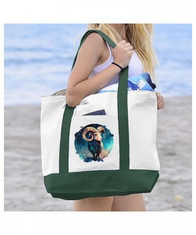 Aries Zodiac Cruiser Tote Bag - Gifts for Aries - Gifts for Zodiac Sign White Red $18.90 Totes