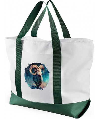 Aries Zodiac Cruiser Tote Bag - Gifts for Aries - Gifts for Zodiac Sign White Red $18.90 Totes