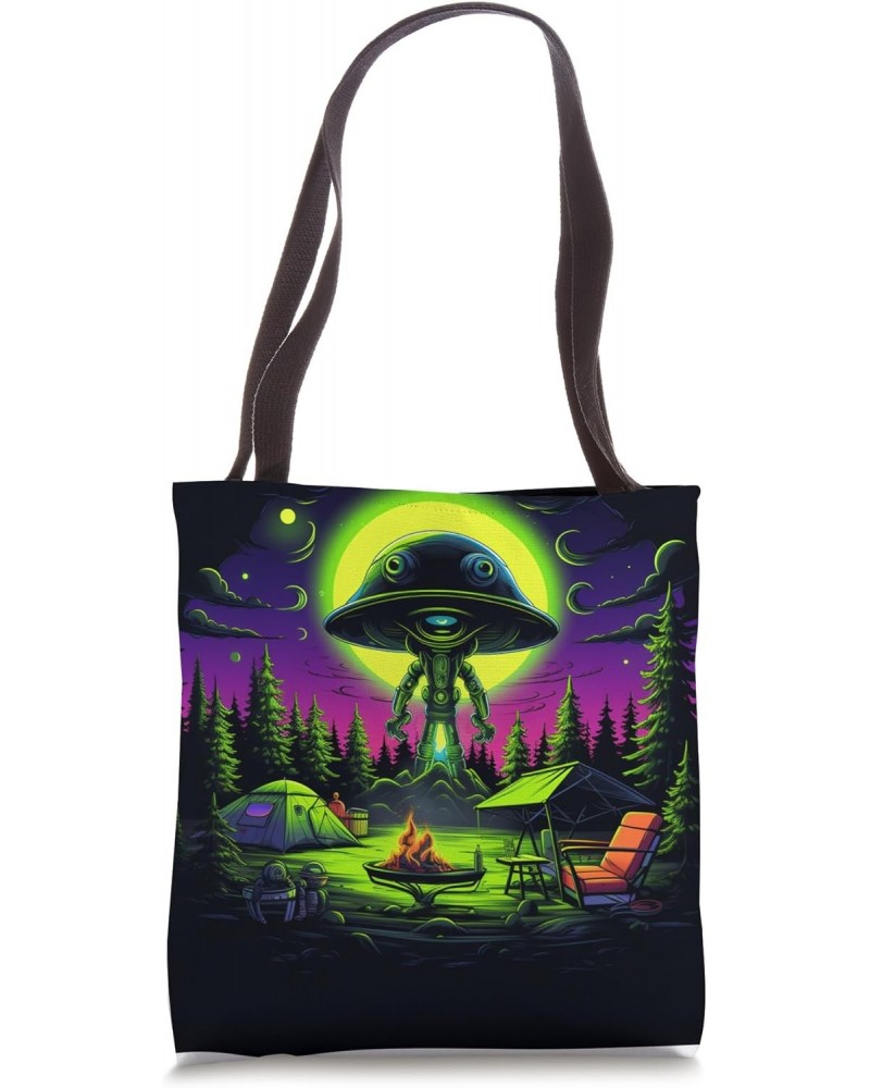 Camping UFO Gear Alien Abduction Tote Bag $13.55 Totes