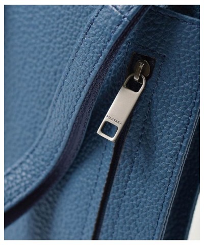 Genuine Leather Shoulder Bag, Made In Japan, No.664103 Blue $94.12 Shoulder Bags