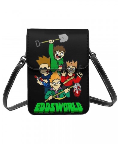 Eddsworld Small Cell Phone Purse Crossbody Leather Handy Phone Bag Adjustable Shoulder Strap For Travel Daily 7.5x5.3 Inches ...