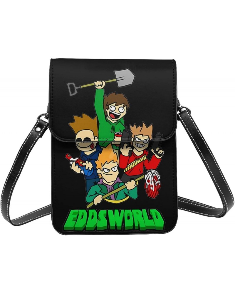 Eddsworld Small Cell Phone Purse Crossbody Leather Handy Phone Bag Adjustable Shoulder Strap For Travel Daily 7.5x5.3 Inches ...