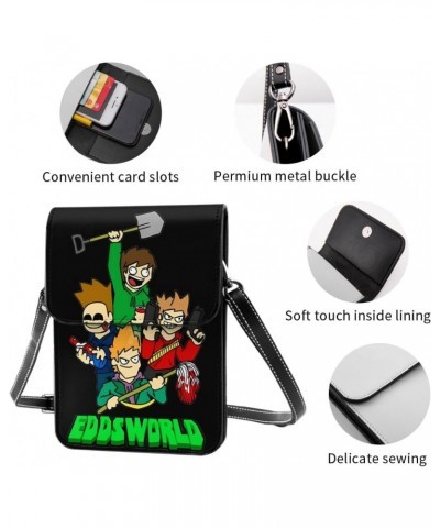 Eddsworld Small Cell Phone Purse Crossbody Leather Handy Phone Bag Adjustable Shoulder Strap For Travel Daily 7.5x5.3 Inches ...