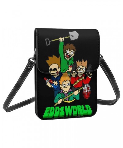 Eddsworld Small Cell Phone Purse Crossbody Leather Handy Phone Bag Adjustable Shoulder Strap For Travel Daily 7.5x5.3 Inches ...