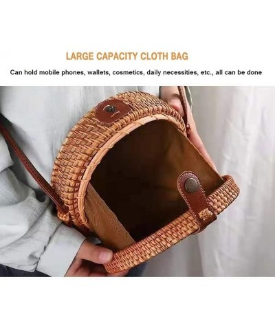 Summer Beach Crossbody Bag Tote Straw Bag Clutch Handmade Hand-Woven Bag Womens Handbag Shoulder Handbag (Color : N) O $29.63...