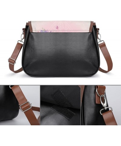 Fashion Crossbody Bags Women's Shoulder Bags Classic City Leather Satchels Hobo Bags Smoothie Pink Heart Color9 $22.50 Hobo Bags