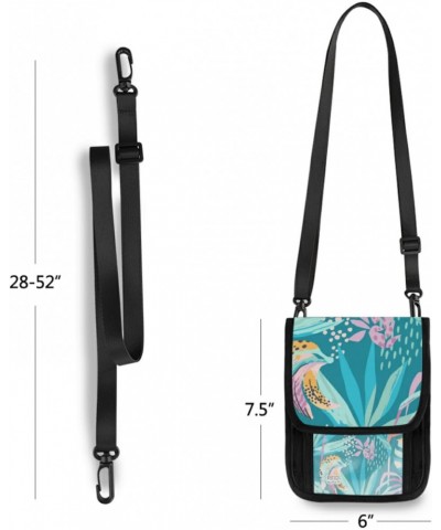 Crossbody Bags Cell Phone Wallet Purses for Women, Tropical Palm Travel Purses with Card Slots, 6 x 7.5 inch $10.25 Crossbody...