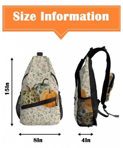 Sling Bag Crossbody Sling Backpack Waterproof Chest Bag Daypack Shoulder Bag for Hiking Walking Travel Pumpkinplr4457 $15.66 ...