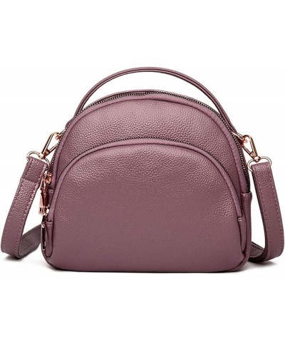 Fashion Women Messenger Bags Small Shoulder Bags Leather Handbags Luxury Crossbody Bags for Women (Color : Brown, Size : 9 * ...