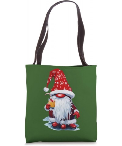 Nordic Gnome Holding A Candy Cane Highball Cocktail Tote Bag $13.39 Totes