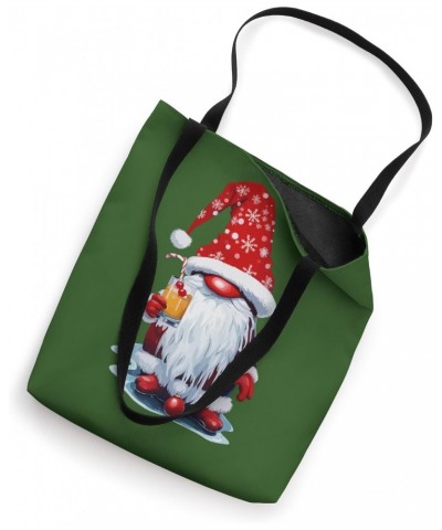 Nordic Gnome Holding A Candy Cane Highball Cocktail Tote Bag $13.39 Totes