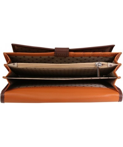 RC Leather Plain Brown Clutch For Women $14.74 Wallets