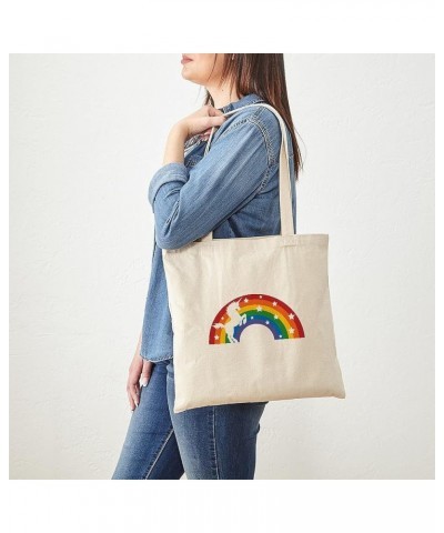 Rainbow Carrots Tote Bag Natural Canvas Tote Bag, Cloth Shopping Bag Retro Rainbow Unicorn Tote Bag $8.63 Travel Gear