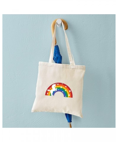 Rainbow Carrots Tote Bag Natural Canvas Tote Bag, Cloth Shopping Bag Retro Rainbow Unicorn Tote Bag $8.63 Travel Gear