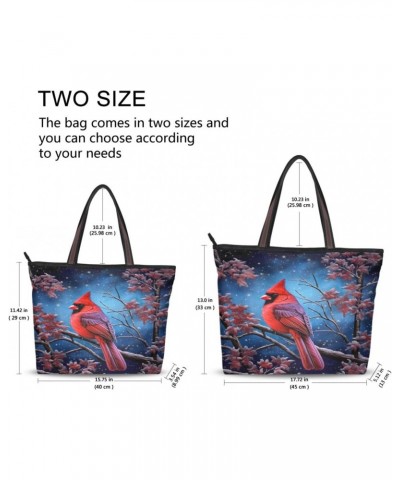 Women Tote Bags Flowers Floral Bird Snow Top Handle Satchel Handbags Shoulder Bag for Shopping L 20848051 $11.75 Satchels