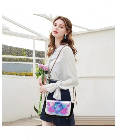 Crossbody Bags for Women Trendy Women's Black Shoulder Bag Small PU Leather Flap Cross Body Bag Handbags Pattern18 $22.13 Cro...