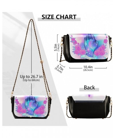 Crossbody Bags for Women Trendy Women's Black Shoulder Bag Small PU Leather Flap Cross Body Bag Handbags Pattern18 $22.13 Cro...