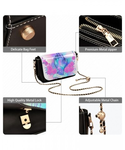 Crossbody Bags for Women Trendy Women's Black Shoulder Bag Small PU Leather Flap Cross Body Bag Handbags Pattern18 $22.13 Cro...