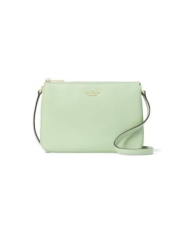 Kate Spade Leila Triple Gusset Crossbody Pebbled Leather Shoulder Bag, Beach Glass $36.91 Crossbody Bags