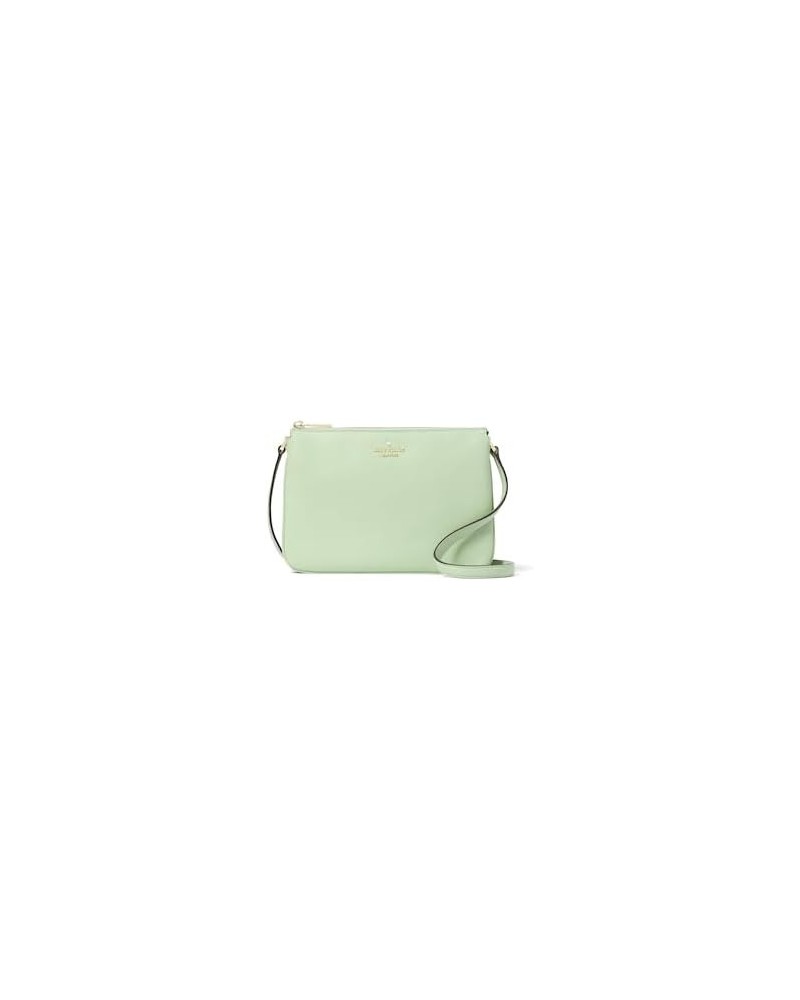 Kate Spade Leila Triple Gusset Crossbody Pebbled Leather Shoulder Bag, Beach Glass $36.91 Crossbody Bags