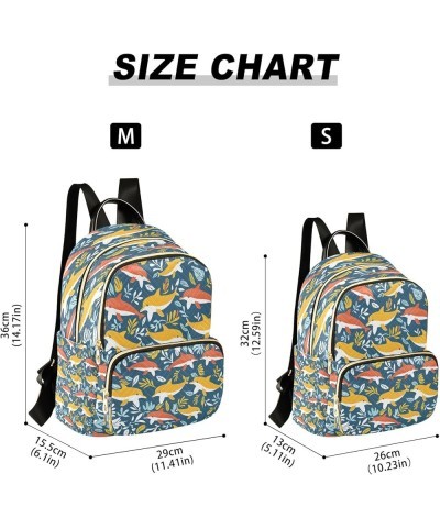 Leaf and Whale Fashion Backpack Purse Ladies Fashion Rucksack Travel Shoulder Bag Casual Daily Backpack Small $13.20 Backpacks