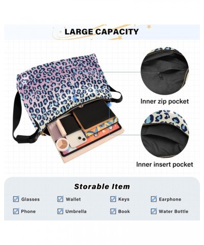 Leopard Print Rainbow Color Geometric Womens Tote Bag Leather Shoulder Bag For Women Men Large Hobo Cross Body Bags Handbag $...